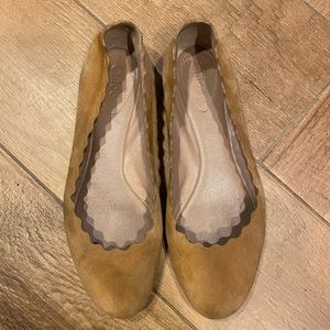 Chloe Lauren Scalloped Ballet flats
